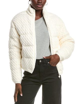 Moncler Cable Knit Down Jacket