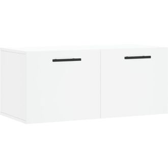 vidaXL Armario De Pared Madera De Ingenier&iacute;a Blanco 80x36,5x35 Cm Vidaxl