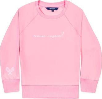 Ame & Lulu Love All Sweatshirt in Light Pink Tennis, Anyone? at Nordstrom, Size X-Small
