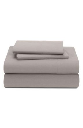 Nordstrom at Home Percale Sheet Set in Grey Taupe at Nordstrom, Size Queen