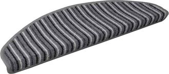 vidaXL Alfombras Autoadhesivas Para Escaleras 15 Pcs Gris Vidaxl