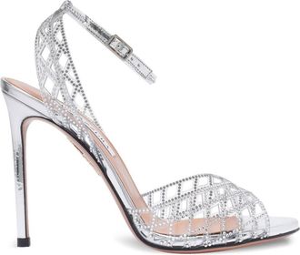 Aquazzura Sandali 105mm in pelle - Argento