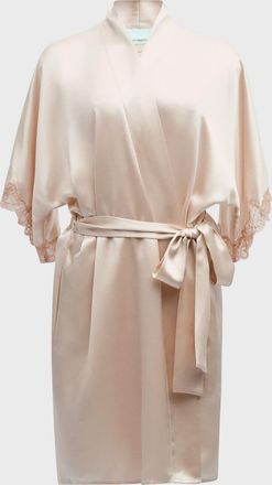 Christine Lingerie Bijoux Short Silk Robe