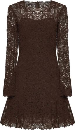 Ermanno Scervino Jurken - Dames - Korte kleedjes - Bruin - S - Polyester - Kleedjes