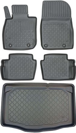 OEM Mazda 2 Iii Hatchback Desde Febrero De 2015. Juego De Alfombrillas Para Coche Y Maletero
