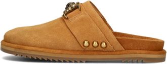 Kurt Geiger Schoenen, Dames, Bruin, 40 EU, Su&egrave;de, Bruine Su&egrave;de Platte Instappers