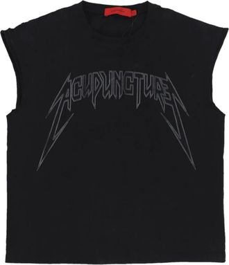 Acupuncture Canotta smanicata con borchie metalliche - - Tops - Uomo - Nero - M