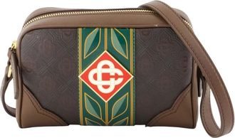 Casablanca Monogram Crossbody Tas - Dames - Schoudertassen - Bruin - ONE Size - Katoen - Tassen