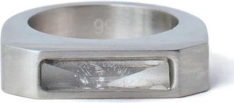 Rick Owens geborstelde rechthoekige ring