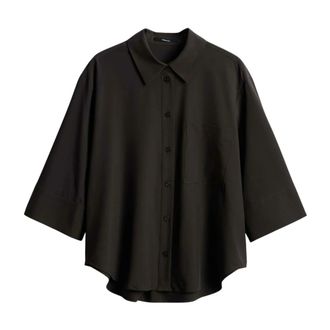 someday Overhemdblouse Zanarlie - Dames - Blouses & Shirts - Bruin - Maat: S Poliester
