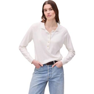 Richer Poorer Inc. Washable Cotton Silk Henley in Coconut Milk at Nordstrom, Size X-Small