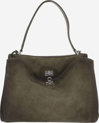 Balenciaga Olive Rodeo Medium Shoulder Bag