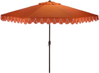Safavieh Valance 11Ft Round Crank Umbrella