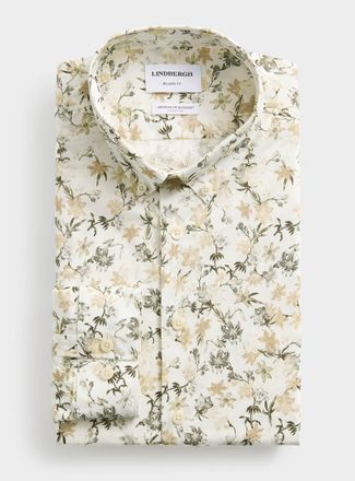 Lindbergh Mens SuperFlex floral shirt Relaxed fit