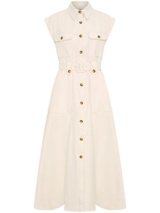 Nicholas Aphrodite dress - women - Cotton - 10 - Neutrals
