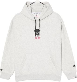 Aape By A Bathing Ape Moonface hoodie - men - Cotton/Polyester - L - Grey