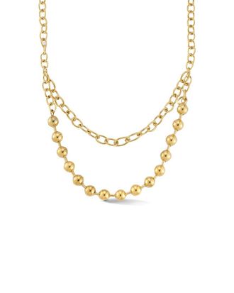 Glaze Jewelry Plated Layered Chain Necklace