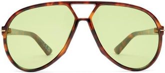 AIRE Skyveil Aviator Sunglasses in Dark Tort at Nordstrom