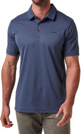 Travis Mathew Zinna Polo Shirt In Mood Indigo