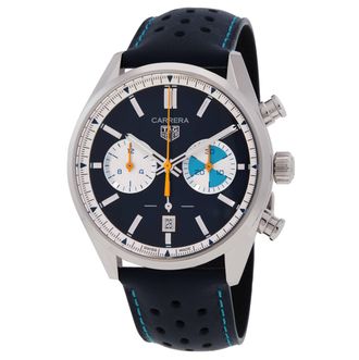 Tag Heuer Limited Edition Carrera Chronograph Automatic Blue Dial Mens Watch CBN201N.FC6620