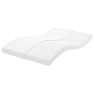 vidaXL Vidaxl - Materasso In Schiuma Bianco 140x200 Cm 7 Zone Durezza 20 Ild