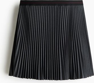 H&M Plissierter Minijupe - Grau