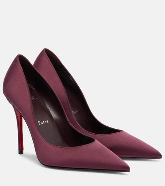Christian Louboutin Miss Z 100 crepe satin pumps