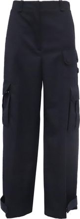 Sandro Sandro Twill Cargo Pants in Black Polyester