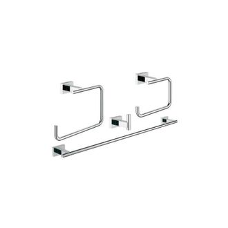GROHE Essentials Cube Juego De Accesorios 40778001, Cromado - Grohe