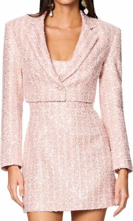 Nookie Tyler Mini Dress & Blazer Set In Baby Pink