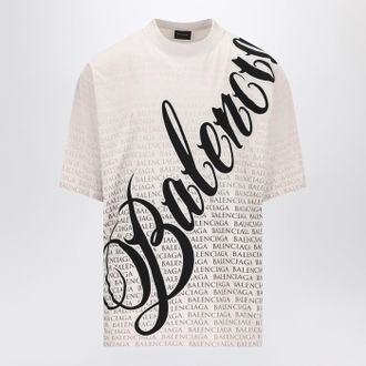 Balenciaga Big B t-shirt bianca