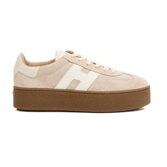 Hogan Sneakers, female, Beige, 7 UK, Beige Trainers with Platform Sole