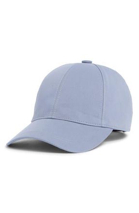 Vince Lux Adjustable 6-Panel Cotton Gabardine Baseball Cap in Blue at Nordstrom, Size Small