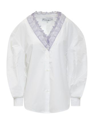 J.W.Anderson V-Neck Lace Shirt
