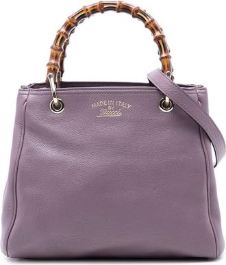 Gucci Pre-owned Gucci Small Calfskin Bamboo Shopper Satchel Ladies LFO4HFWCM4ZPX40O