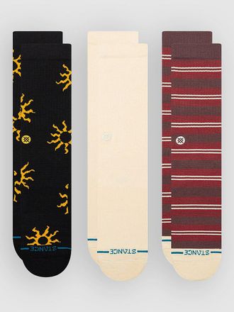 Stance Heatwave Crew 3 Pack Socks estampado
