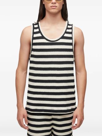 Osklen Gestreepte tanktop - Zwart