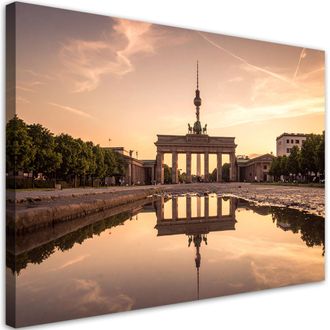 Feeby Impresi&oacute;n De Imagen, Puerta De Brandeburgo De Berl&iacute;n Paisaje, 100x70