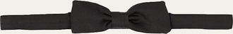 Prada Mens Solid Satin Bow Tie