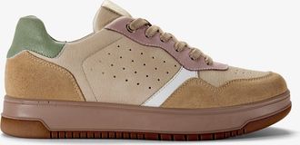 Clarks Womens Hartridge Walk Taupe Combi Trainers - Brown - Size UK 5