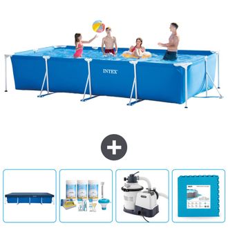Intex Piscina Con Estructura Rectangular - 450x220x84 Cm - 7-piezas Scb60