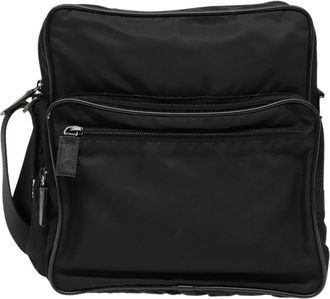 Prada Re-Nylon Black Synthetic Shoulder Bag (Pre-Owned)