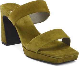 Jeffrey Campbell Danity Platform Slide Sandal in Olive Suede at Nordstrom, Size 6.5
