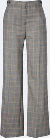 Stella McCartney Checked wool wide-leg pants
