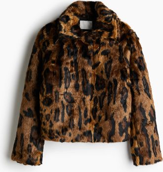 H&M Flauschige Jacke - Beige