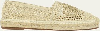 Chlo&eacute; Isla Logo Crochet Knit Espadrilles