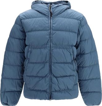 C.P. Company C.p. Company - Goggle Hooded Jacket - Heren - Jassen - Blauw - Maat: S Nylon