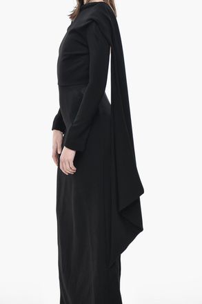 Balenciaga Vestito Bare Back con Fianchi Imbottiti Balenciaga