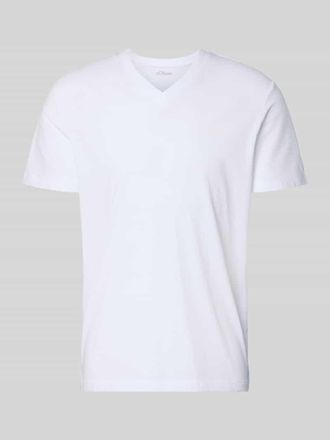 s.Oliver Red Label Regular Fit T-Shirt aus reiner Baumwolle in Weiss, Gr&ouml;&szlig;e 3XL