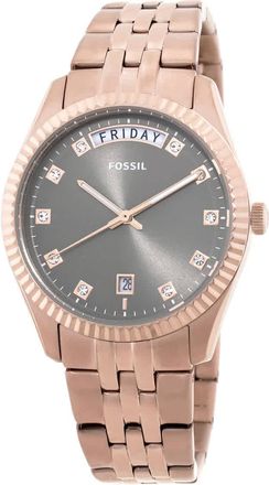 Fossil Scarlette Day-Date Quartz Gray Dial Ladies Watch ES5459